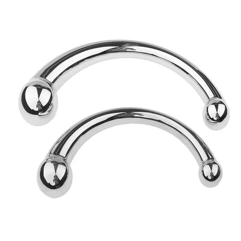 Elegant Hook Anal Ended Steel Stainless Double 5858 0603
